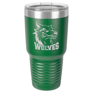 Polar Camel 30 oz. Green Ringneck Vacuum Insulated Tumbler w/Clear Lid