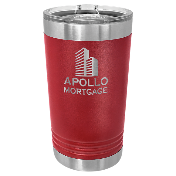 Maroon 16 oz. Polar Camel Pint with Slider Lid