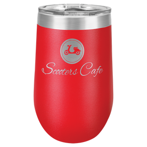 Polar Camel 16 oz. Red Vacuum Insulated Stemless Tumbler w/Lid