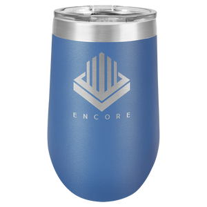 Polar Camel 16 oz. Royal Blue Vacuum Insulated Stemless Tumbler w/Lid