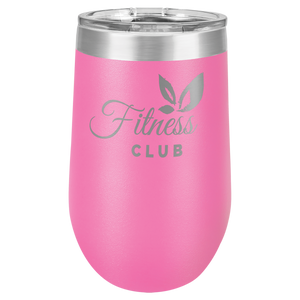Polar Camel 16 oz. Pink Vacuum Insulated Stemless Tumbler w/Lid