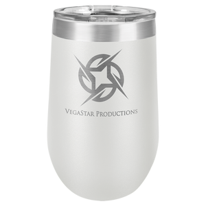 Polar Camel 16 oz. White Vacuum Insulated Stemless Tumbler w/Lid