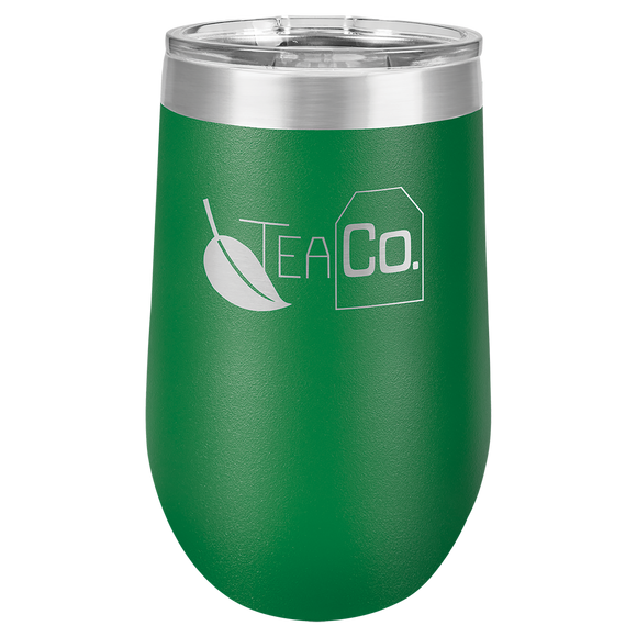 Polar Camel 16 oz. Green Vacuum Insulated Stemless Tumbler w/Lid