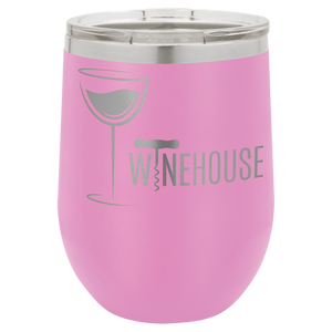 Polar Camel 12 oz. Matte Light Purple Vacuum Insulated Stemless Wine Tumbler/Lid