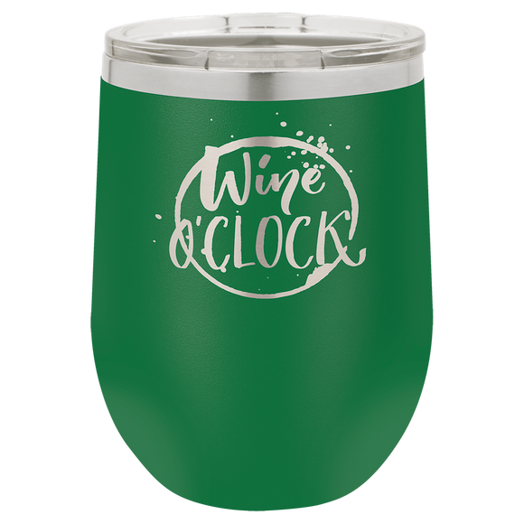 Polar Camel 12 oz. Matte Green Vacuum Insulated Stemless Wine Tumbler w/Lid