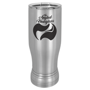 Stainless Steel 14 oz. Polar Camel Pilsner w/Clear Lid