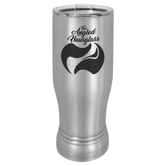 Stainless Steel 14 oz. Polar Camel Pilsner w/Clear Lid