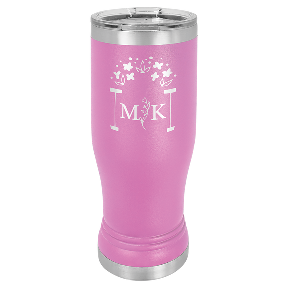 Light Purple 14 oz. Polar Camel Pilsner w/Clear Lid