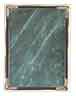 5" x 7" Green/Gold Brass Marble Mist Plaque Plate