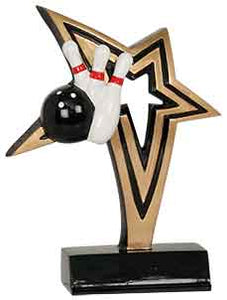 7" Bowling Infinity Star Resin