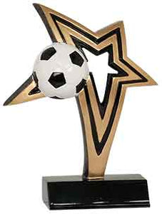 7" Soccer Infinity Star Resin