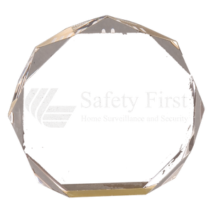 5" Gold Octagon Acrylic Award