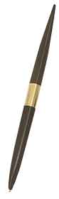Black Bullet Pen with Gold Band