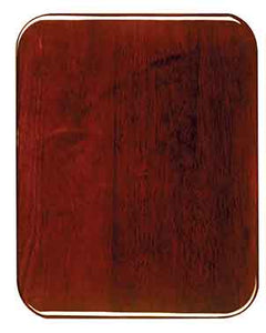9" x 12" Rosewood Piano Finish Round Corner Plaque