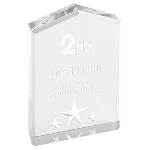 5" Silver Star Point Acrylic