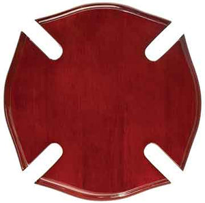 10" x 10" Rosewood Piano Finish Maltese Cross Plaque