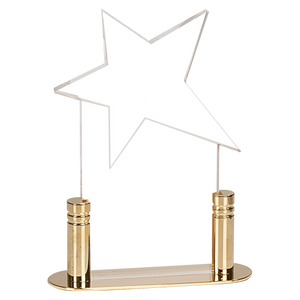 3" x 6" Clear Star Pop-In Acrylic (Base not included)