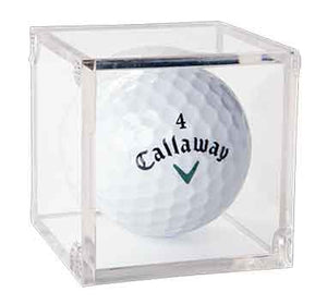 Clear Golf Ball BallQube Display Case