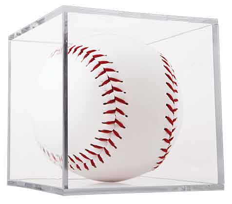 Clear Softball BallQube Display Case