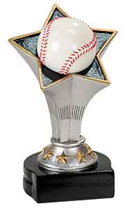 5 3/4" Baseball Rising Star Resin