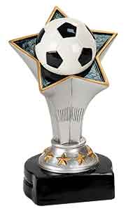 5 3/4" Soccer Rising Star Resin