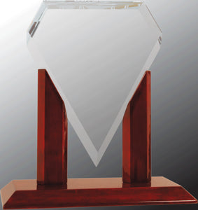 9" x 10" Royal Marquis Diamond Jade Glass Replacement Blank