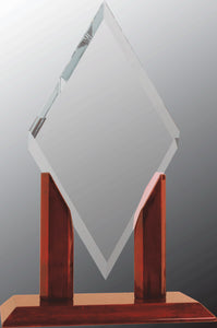 7" x 12" Mayfair Diamond Jade Glass Replacement Blank