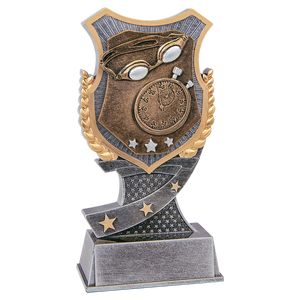 6" Swimming Shield Award