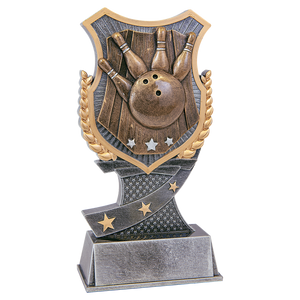 7" Bowling Shield Award