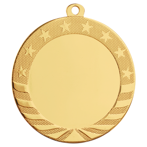 2 3/4" Bright Gold 2" Insert Holder Starbrite Medal