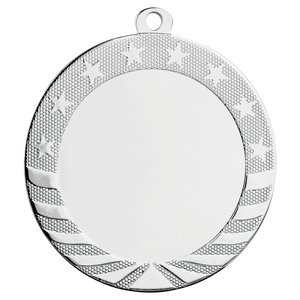 2 3/4" Bright Silver 2" Insert Holder Starbrite Medal