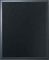 8" x 10" Solid Black Finish Plaque