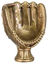 5" Antique Gold Baseball/Softball Glove Resin