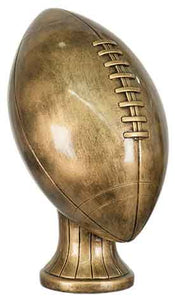 11" Antique Gold Football Resin