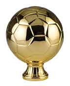 5 1/2" Gold Soccer Ball Resin