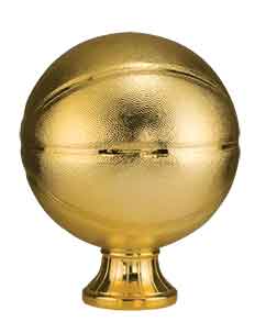 11 1/2" Gold Basketball Resin