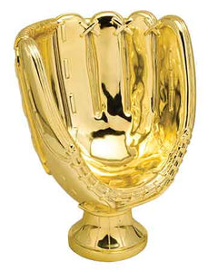 10 3/4" Gold Baseball/Softball Glove Resin