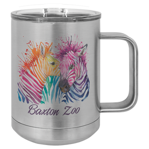 Sublimatable Polar Camel 15oz. Stainless Steel Vacuum Insulated Mug w/Slider Lid