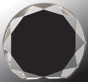 5 1/2" Black Sunburst Acrylic