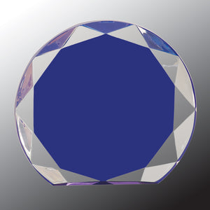 6 1/4" Blue Sunburst Acrylic