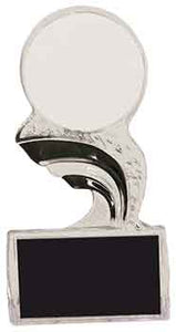 5" Black 2" Insert Holder Splash Sculpted Ice Award