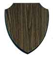 6 1/8" x 7 3/4" Walnut Finish Shield Plaque