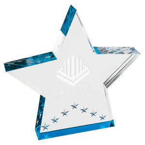 6" Blue Star Performer Acrylic
