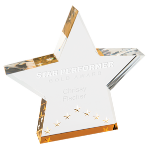 6" Gold Star Performer Acrylic