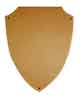 5 1/4" x 6 5/8" Satin Gold Aluminum Shield Plaque Plate