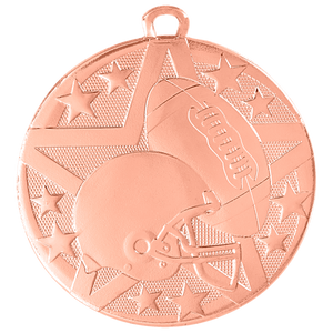 2" Bronze Superstar Football Medal
