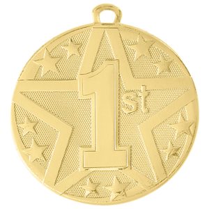 2" Gold Superstar 1st Place Medal
