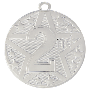 2" Silver Superstar 2nd Place Medal