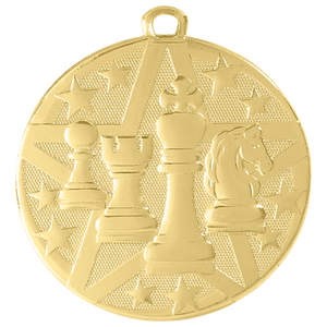 2" Gold Superstar Chess Medal