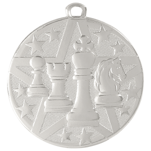 2" Silver Superstar Chess Medal